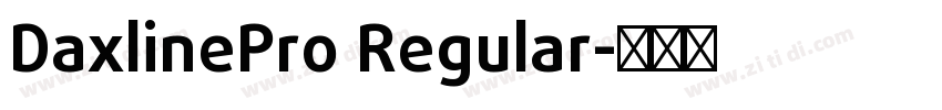 DaxlinePro Regular字体转换